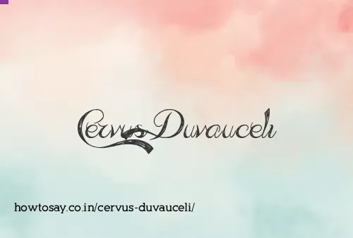 Cervus Duvauceli