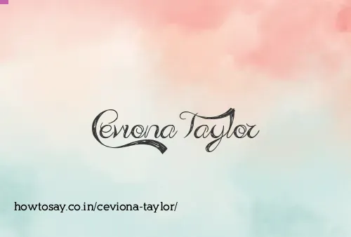 Ceviona Taylor