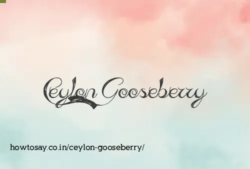 Ceylon Gooseberry