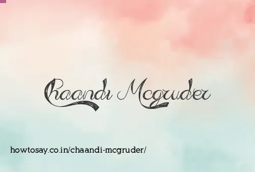 Chaandi Mcgruder