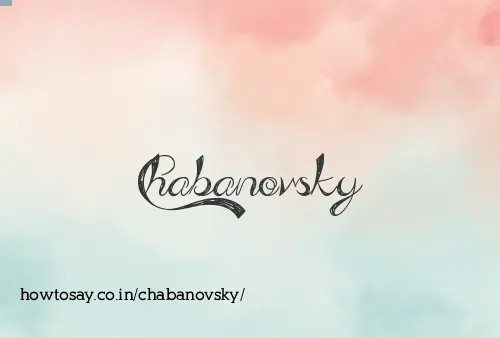 Chabanovsky
