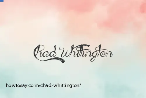 Chad Whittington