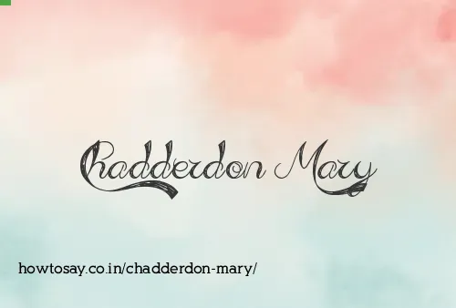 Chadderdon Mary