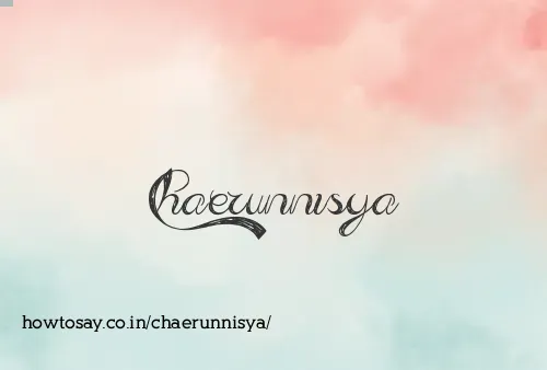 Chaerunnisya