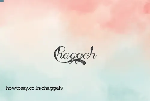 Chaggah