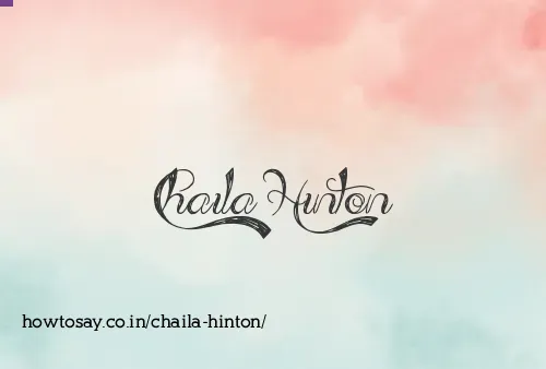 Chaila Hinton