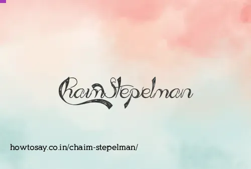 Chaim Stepelman