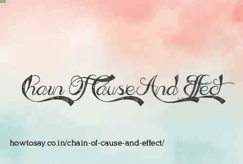 Chain Of Cause And Effect