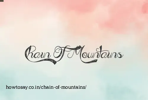 Chain Of Mountains
