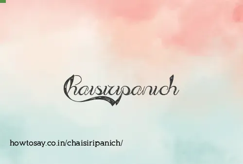 Chaisiripanich