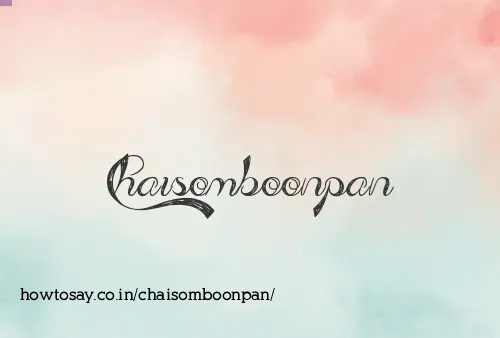 Chaisomboonpan