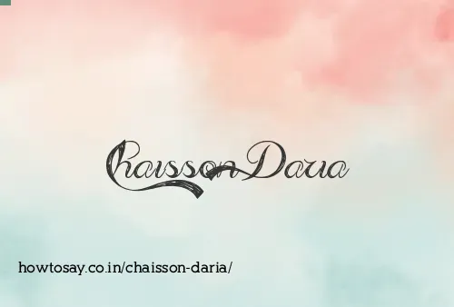 Chaisson Daria