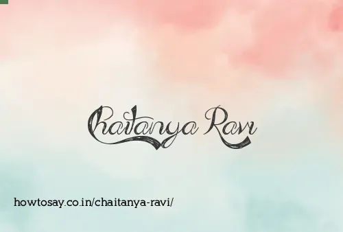Chaitanya Ravi