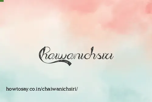 Chaiwanichsiri