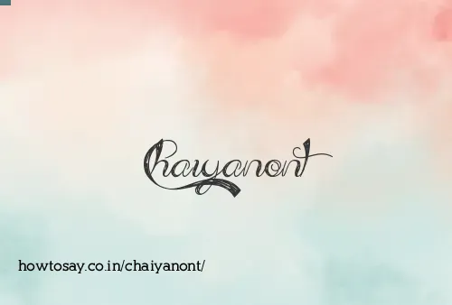 Chaiyanont
