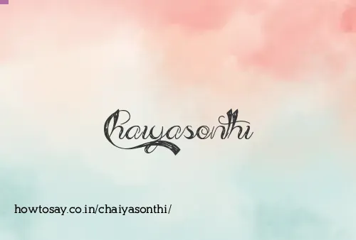Chaiyasonthi