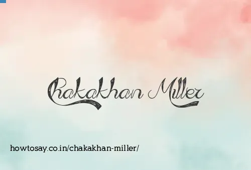 Chakakhan Miller