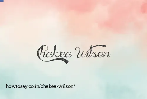 Chakea Wilson