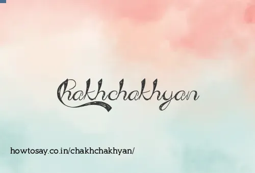Chakhchakhyan