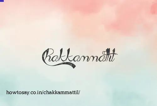 Chakkammattil
