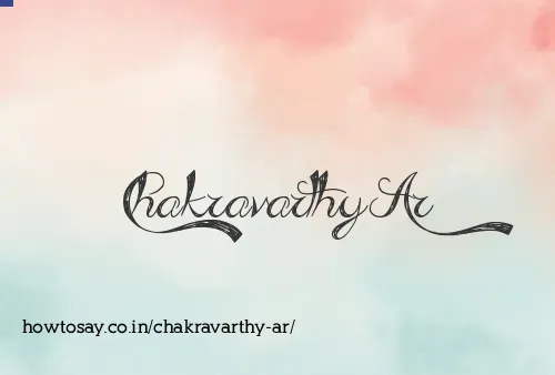 Chakravarthy Ar