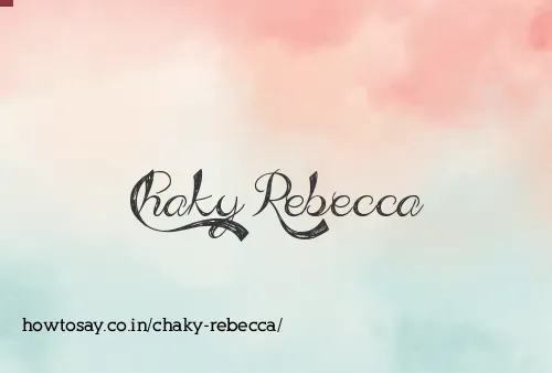 Chaky Rebecca