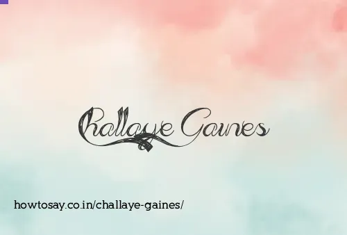 Challaye Gaines
