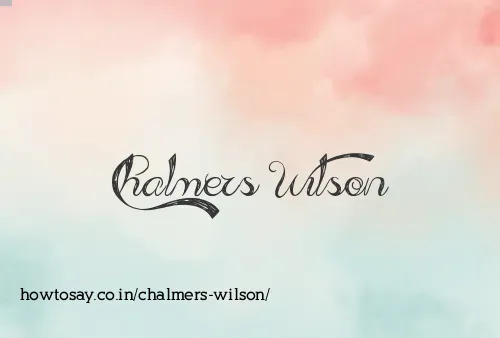 Chalmers Wilson