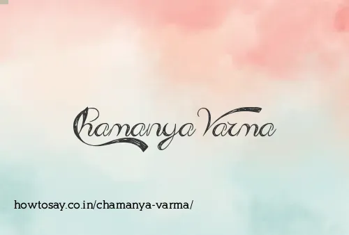 Chamanya Varma