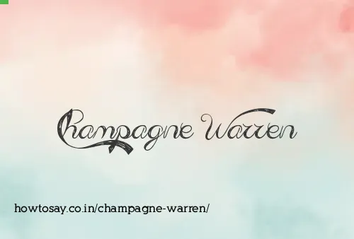 Champagne Warren