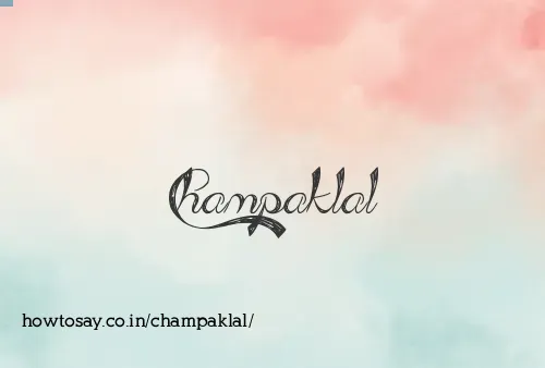 Champaklal