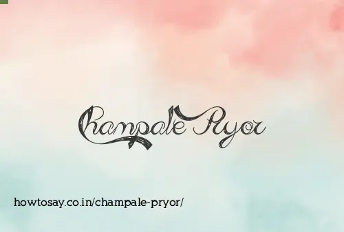 Champale Pryor