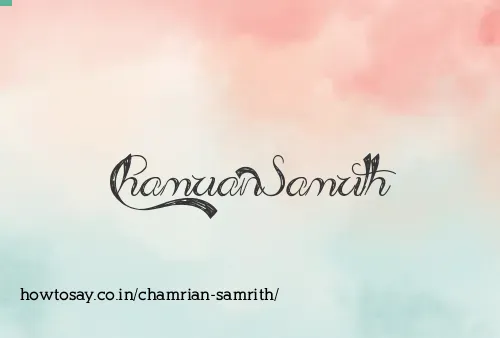 Chamrian Samrith