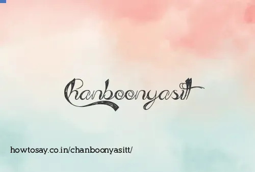 Chanboonyasitt