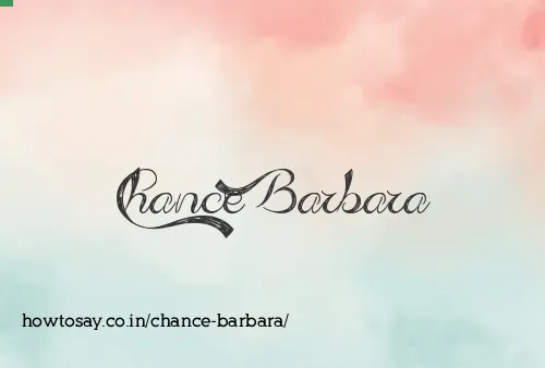 Chance Barbara
