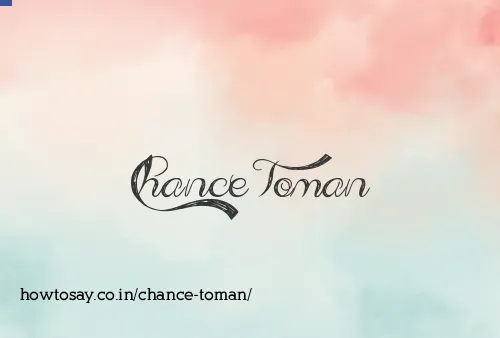Chance Toman