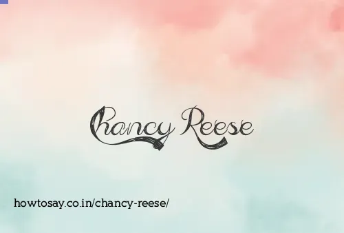 Chancy Reese