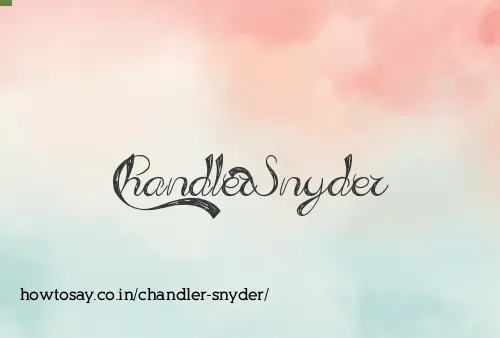 Chandler Snyder