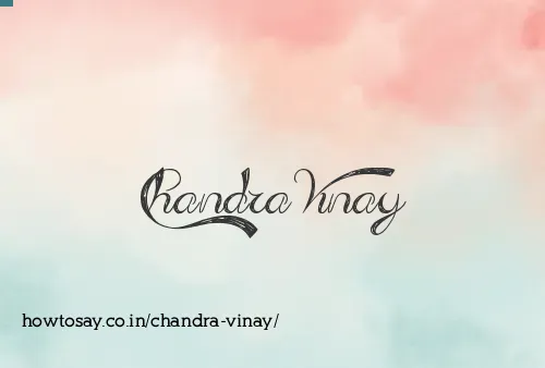 Chandra Vinay