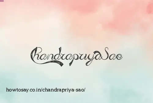 Chandrapriya Sao