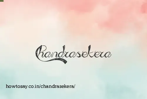 Chandrasekera