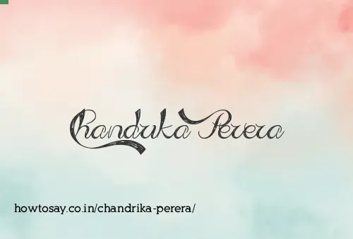 Chandrika Perera