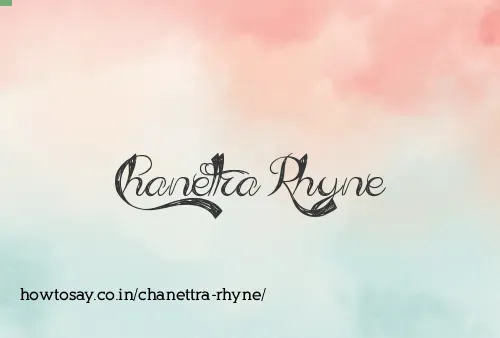 Chanettra Rhyne