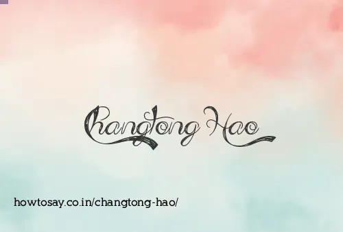 Changtong Hao