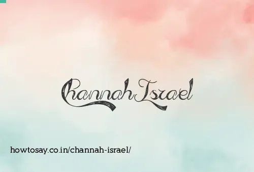 Channah Israel