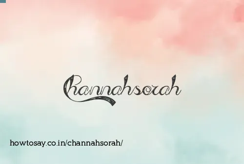 Channahsorah