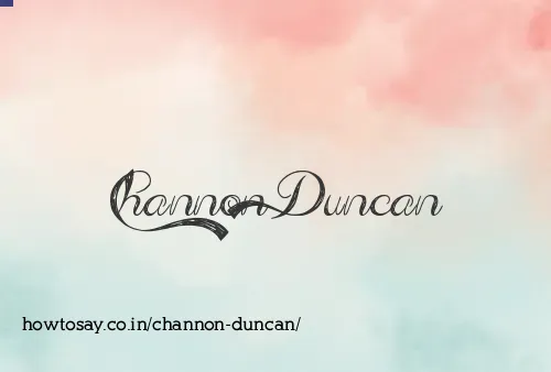Channon Duncan