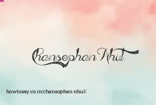 Chansophan Nhul