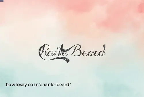 Chante Beard