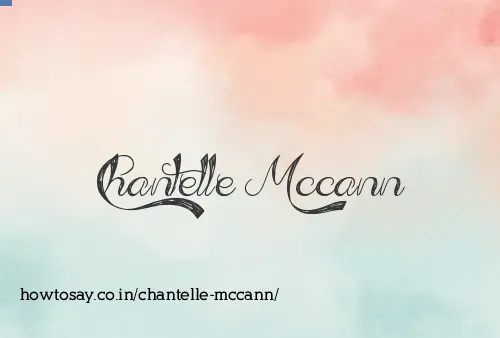 Chantelle Mccann
